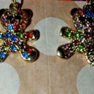 Teddy Bear dangle earrings